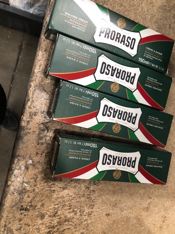 Photo 2 of **BUNDLE OF 4/FACTORY SEALED**  Proraso Refreshing Shaving Cream for Men Shaving Cream Refresh