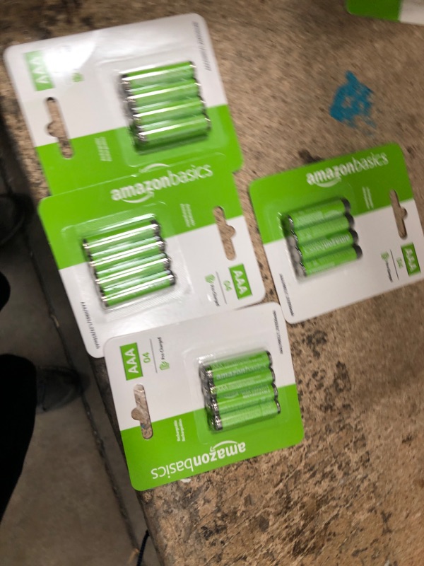 Photo 2 of **BUNDLE OF 4**  Amazon Basics AAA High-Capacity Rechargeable Batteries,