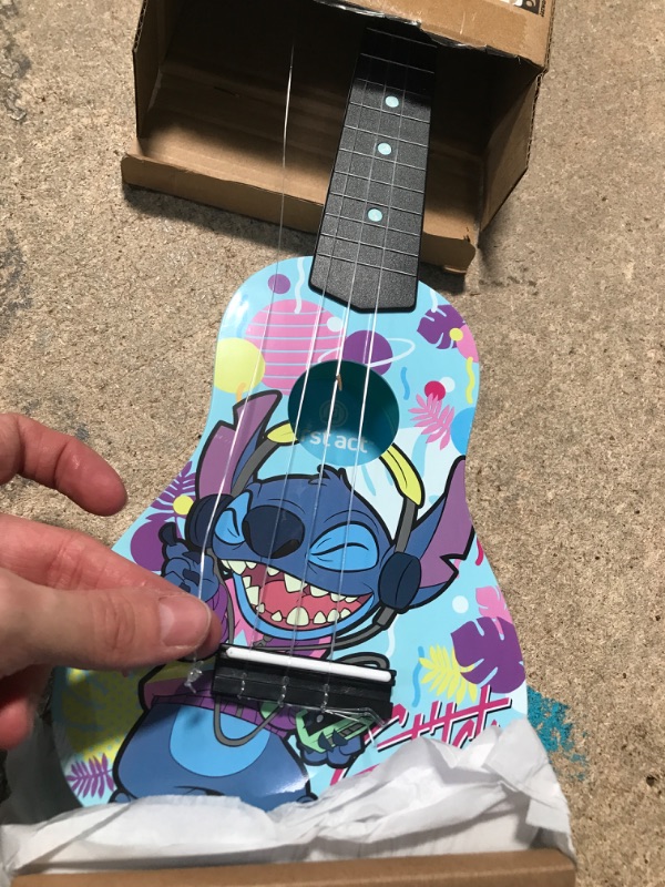 Photo 2 of Disney’s Lilo & Stitch Ukulele - 20-Inch Ukulele - Ukulele for Beginners - Musical Instruments for Toddlers and Preschoolers