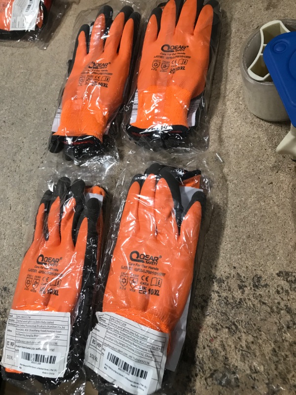 Photo 2 of **BUNDLE OF 4**  Winter Waterproof Work Gloves for Women and Men, Freezer Thermal Gloves, Safety Cold Resistant Gloves, 1 Pair X-Large (Pack of 1)