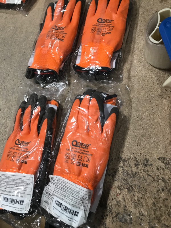 Photo 2 of **BUNDLE OF 4**  Winter Waterproof Work Gloves for Women and Men, Freezer Thermal Gloves, Safety Cold Resistant Gloves, 1 Pair X-Large (Pack of 1)