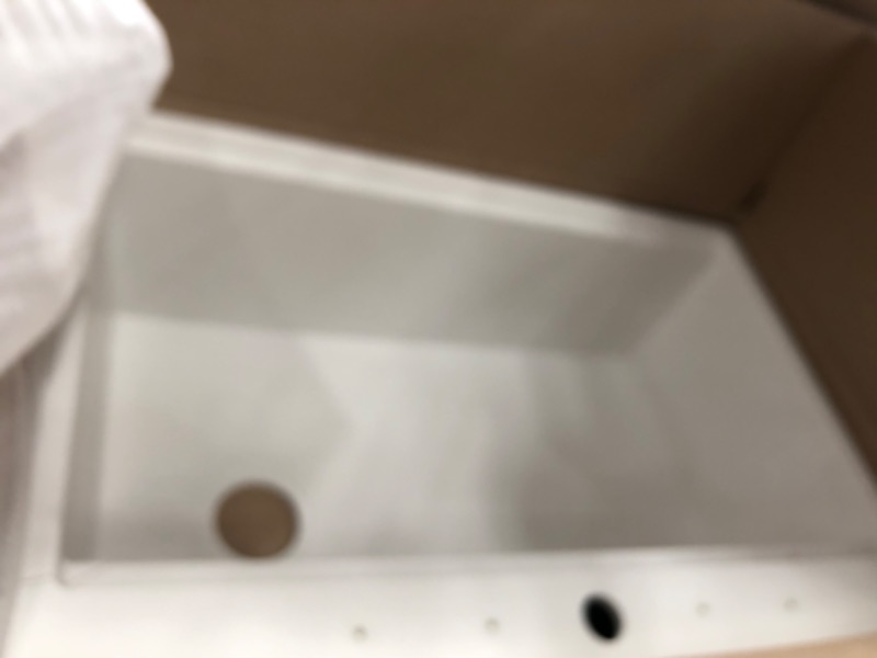 Photo 1 of allen + roth Sanborn Sink Set Dual-mount 33-in x 22-in Alpina Granite Single Bowl 5-Hole Workstation Kitchen Sink