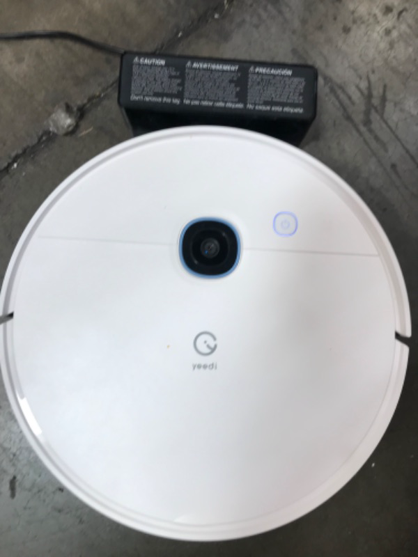 Photo 2 of *TURNS ON BUT DOES NOT MOVE8 Yeedi vac x Robot Vacuum, 3000Pa Strong Suction Power, Carpet Detection, Smart Visual Mapping Navigation,Editable Home Map,Cleaning Schedule, Virtual Boundary