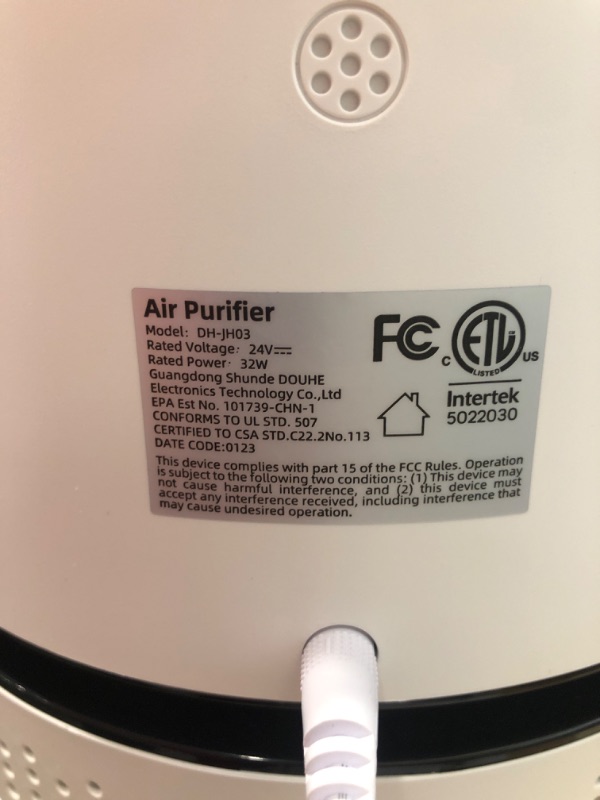 Photo 1 of ***POWERS ON*** AROEVE Air Purifiers for Home Large Room Up to 1095 Sq Ft Air Cleaner Coverage CADR 220m³/h H13 True HEPA Remove 99.9% of Dust, Pet Dander, Pollen for Office, Bedroom, MK03- White