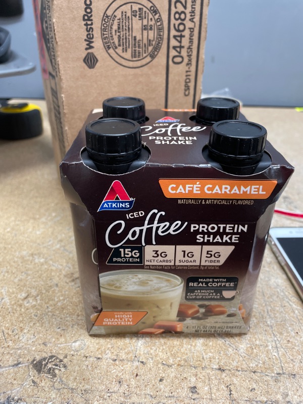 Photo 1 of Atkins Shake Rtd Cafe Caramel PACK OF 12 4 IN EACH
**EXP: 08.02.23.**