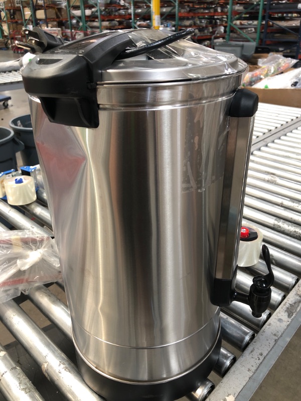 Photo 4 of 100 Cup Commercial Coffee Urn - Stainless Steel Large Coffee Dispenser For Quick Brewing - Automatic Hot Water Dispenser