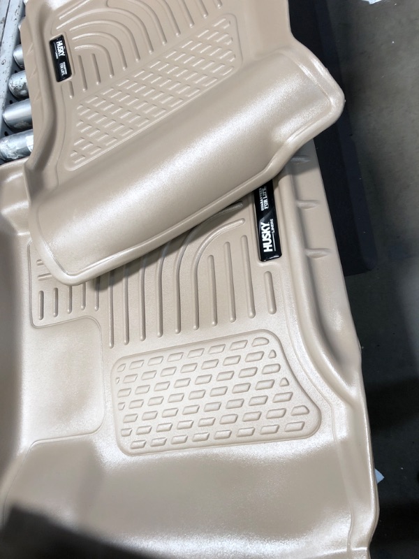 Photo 2 of Husky Liners Weatherbeater | Fits 2007 - 2014 Chevrolet Suburban 1500/GMC Yukon XL1500, 2007 - 2013 Cadillac Escalade EXT/Chevrolet Avalanche, Front & 2nd Row Floor Liners - Tan, 3 pc. | 98263