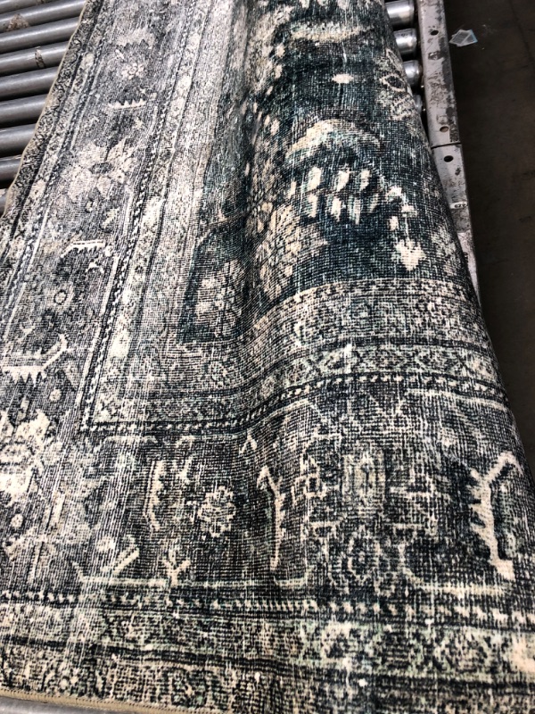 Photo 2 of Loloi Magnolia Home by Joanna Gaines x Loloi Banks BAN-03 Collection Machine Washable Blue / Lagoon 7'-6" x 9'-6" Area Rug Blue / Lagoon 7'-6" x 9'-6" Traditional