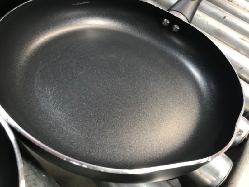 Photo 1 of **DAMAGED**Cook N Home 15-Piece Nonstick Stay Cool Handle Cookware Set, Black
