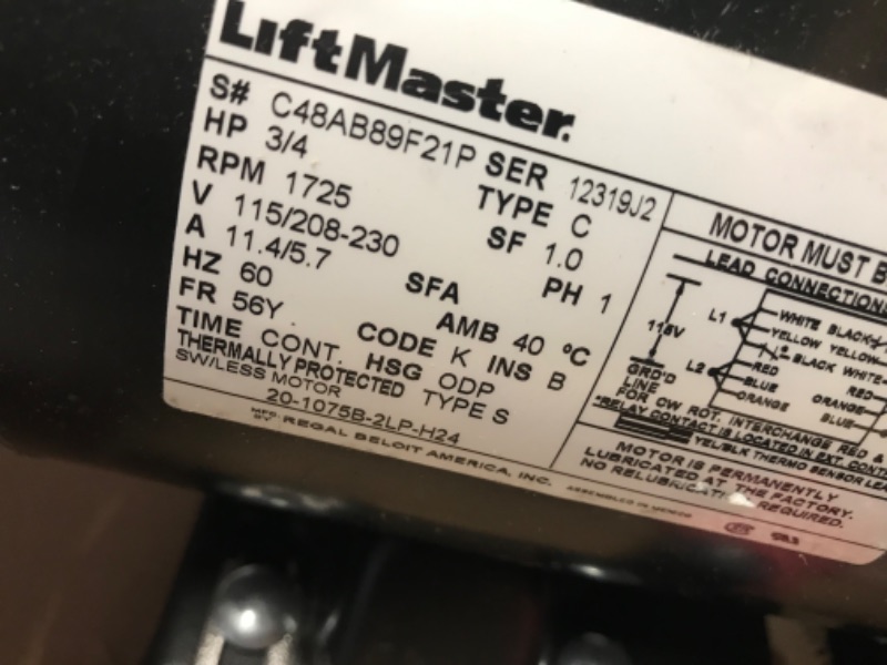 Photo 2 of Liftmaster Elite Series T501L5 Head Only Commercial Trolley Garage Door Opener 
