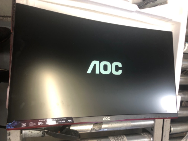 Photo 2 of AOC C24G1A 24" Curved Frameless Gaming Monitor, FHD 1920x1080, 1500R, VA, 1ms MPRT, 165Hz (144Hz supported), FreeSync Premium, Height adjustable Black 24 in FHD Curved 165Hz 1ms