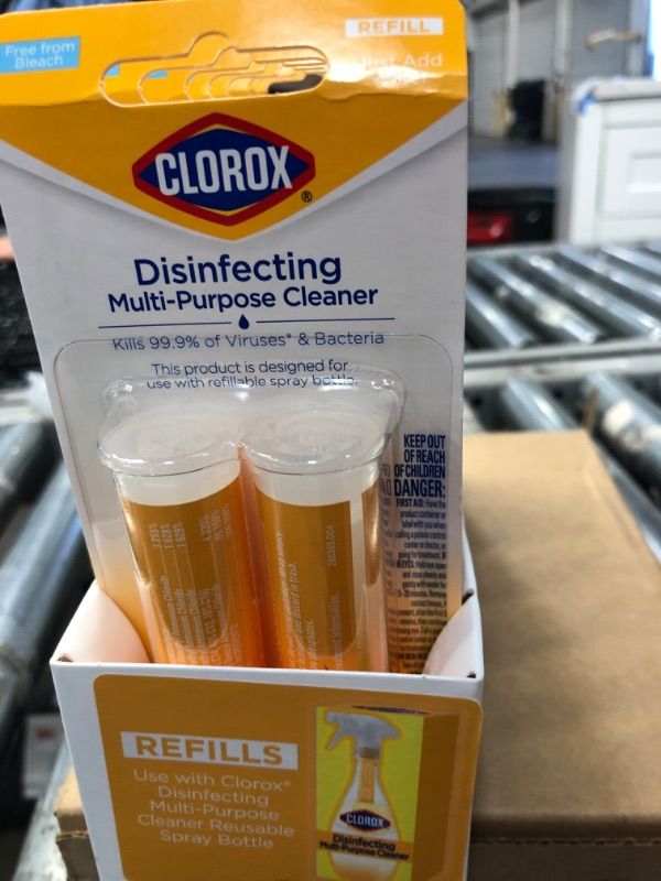 Photo 1 of 8 pack of Clorox Multi-Purpose Cleaning Refill Cartridge for Clorox Multi-Purpose Cleaning System, Two Refill Cartridges, 0.66 Ounces