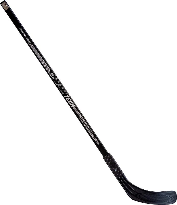 Photo 3 of 3 Hockey Stick Bundle - Franklin Sports NHL SX Comp 1010 Street Tech Hockey Stick 52-Inch Junior Left , Franklin Sports NHL 1090 Phantom Street Hockey Stick 50 Inch, Left Shot , GoSports Street Hockey stick w/ 2 green hockey balls 45-inch 