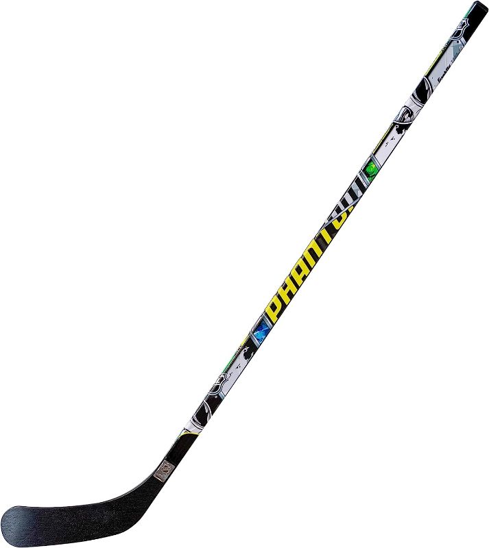 Photo 2 of 3 Hockey Stick Bundle - Franklin Sports NHL SX Comp 1010 Street Tech Hockey Stick 52-Inch Junior Left , Franklin Sports NHL 1090 Phantom Street Hockey Stick 50 Inch, Left Shot , GoSports Street Hockey stick w/ 2 green hockey balls 45-inch 