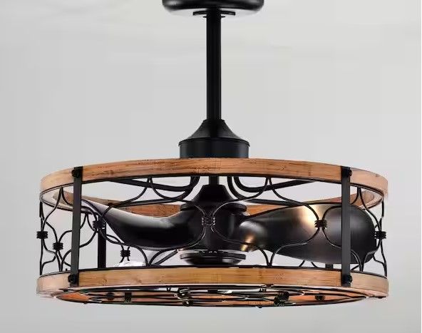 Photo 1 of **PARTS ONLY**
Cornelia 24 in. 5-Light Indoor Matte Black Finish Ceiling Fan with Light Kit
