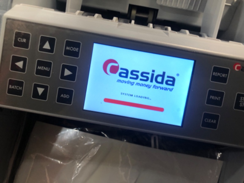 Photo 4 of Cassida 8800R USA Premium Bank-Grade Mixed Denomination Money Counter Machine, Advanced Counterfeit Detection, Multi-Currency, 3-Year Warranty, Includes External Display, Printing Enabled