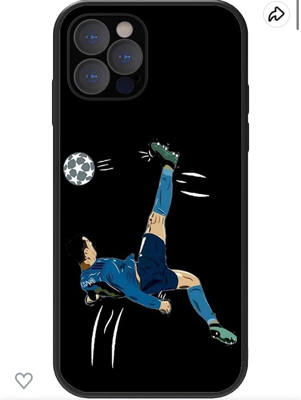 Photo 1 of Compatible for iPhone 14 Pro Max Case for Express Your Passion for Football with a Black Phone Case Designed for Football Lovers