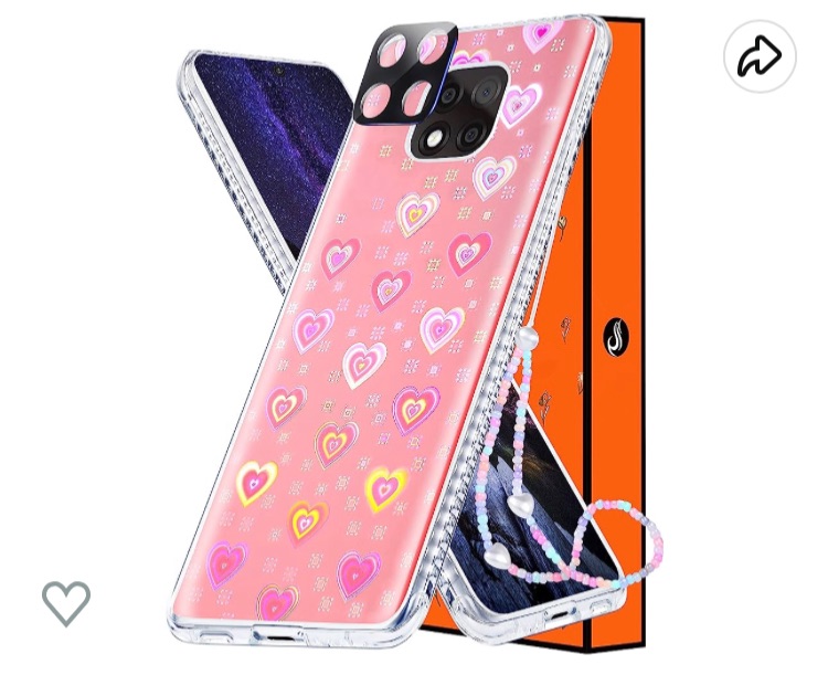 Photo 1 of LISEVO (3in1 Holographic Heart Case for Moto G Power 2021 6.5 inch Cute Hearts Iridescent Laser Glitter Bling Women Girls Aesthetic Design Pink Phone Cases+Camera Cover+Chain for Moto G Power 2021
And, 2 Lotadilo for Moto G Play 2021 Case, Moto G Play Cas