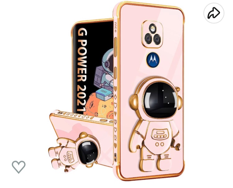 Photo 2 of LISEVO (3in1 Holographic Heart Case for Moto G Power 2021 6.5 inch Cute Hearts Iridescent Laser Glitter Bling Women Girls Aesthetic Design Pink Phone Cases+Camera Cover+Chain for Moto G Power 2021
And, 2 Lotadilo for Moto G Play 2021 Case, Moto G Play Cas