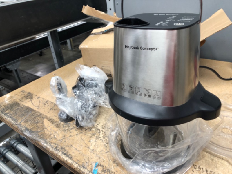 Photo 5 of **DOES NOT FUNCTION**FOR PARTS ONLYMnj Food Processors 12 Cup, 1000W, Powerful Meat Grinder, Vegetable Chopper, Dough Kneader, 5 Blades, Electric Blender & Cutter, Chopping, Stainless Steel (Package May Vary)
