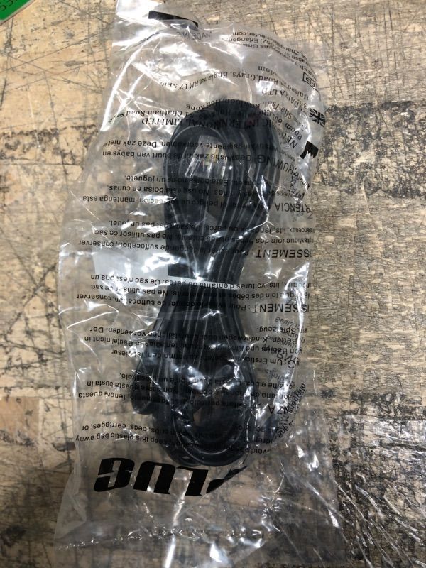 Photo 1 of G-PLUG 10FT RJ11 Cable Phone Cord for Landline & Telephone Cord for RJ11 to RJ11 Devices – Smooth, Clear Connections & Optimum Quality – Durable Phone Cable with 4 Gold-Plated Contact Pins (Black) 10ft Black