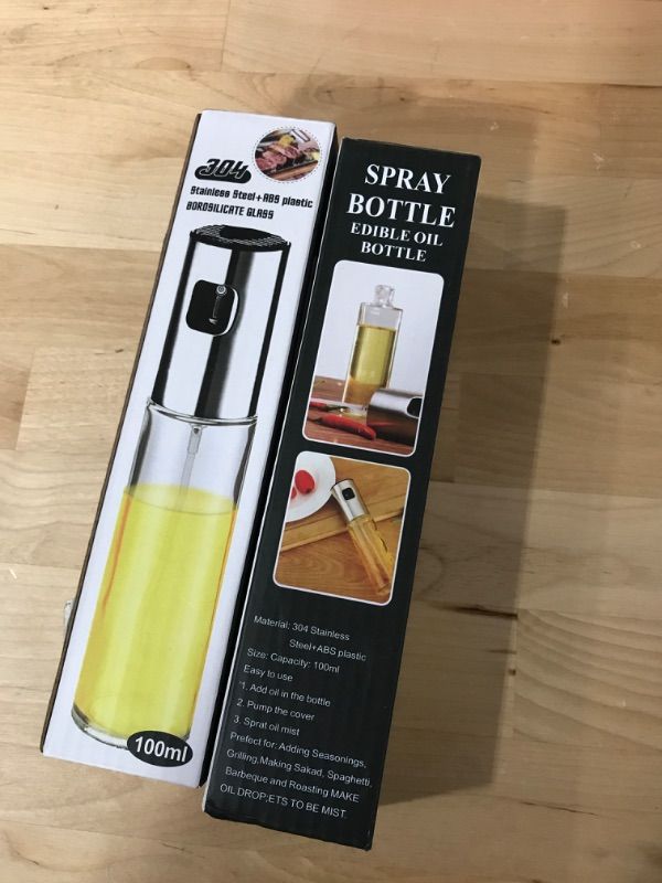 Photo 1 of 2 YUAKUOD Oil Sprayer for Cooking, Olive Oil Sprayer, Oil Mister, Oil Sprayer for Air Fryer, Oil Spray Bottle for Salad, BBQ, Kitchen Baking, Roasting
