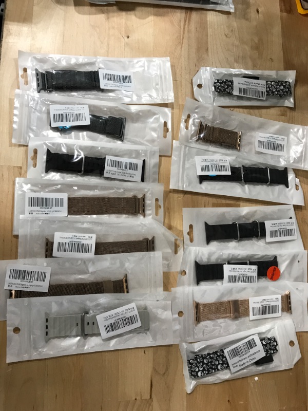 Photo 1 of ASSORTED BAG OF SMART WATCH BANDS, 14 - ITEMS