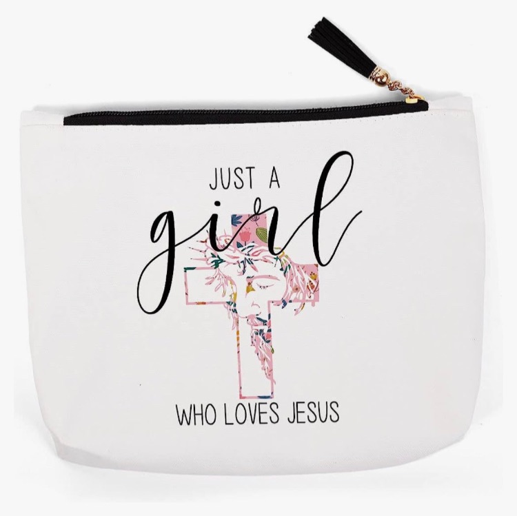 Photo 1 of Christian Gifts for Christian Lovers, Christian Stuff Merch Decor, Christian Mom Gifts for Women Women, Unique Christmas Birthday for Christian Lover Owners, Christian Makeup Bag ?Who Loves Christians