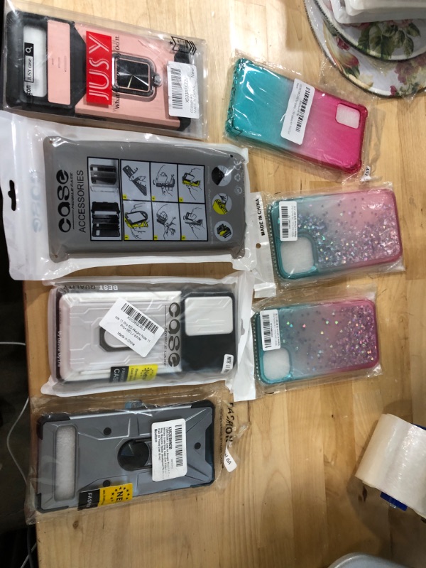Photo 1 of 7 PIECE ASSORTED CELL PHONE CASE BUNDLE