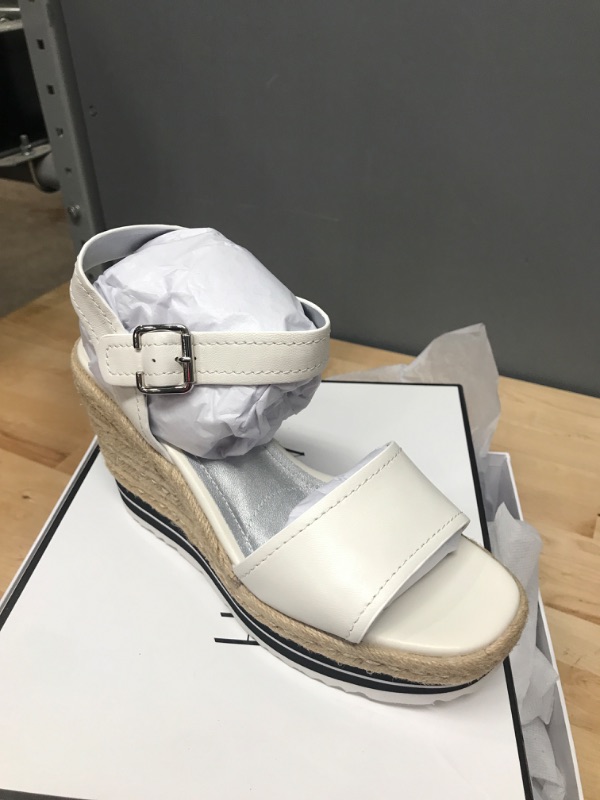 Photo 1 of Allawish White women's sandals with Wedge Size 8