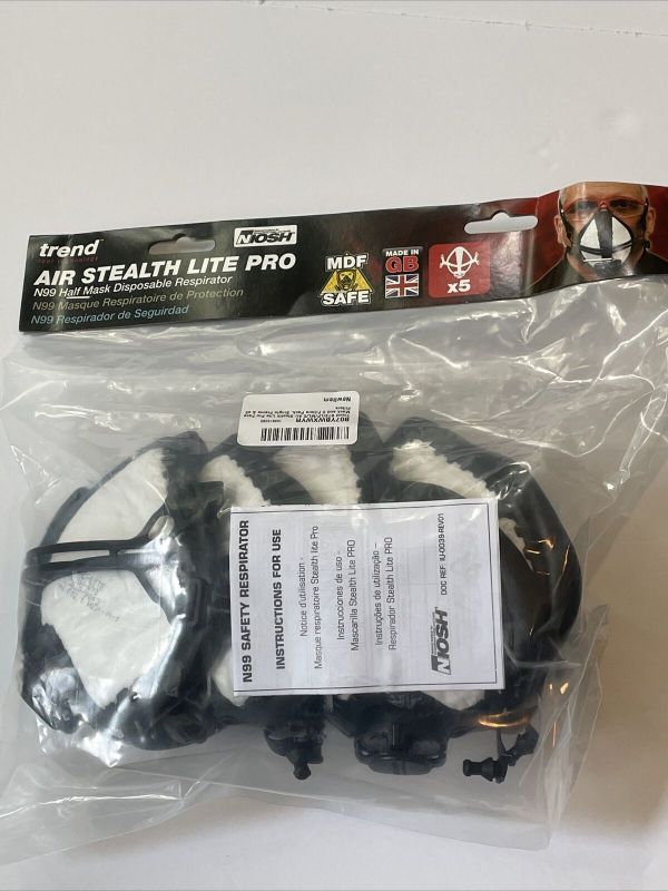 Photo 1 of *TREND Air Stealth Lite Pro Mask-5 Pack* STE/LP/ML *Ships Same Day*
