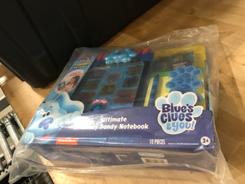 Photo 2 of Blue’s Clues & You! Ultimate Handy Dandy Notebook, Interactive Kids Toy with Lights and Sounds, Blue's Clues Game, by Just Play