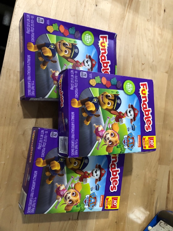 Photo 2 of ***JULY 2023*** 3 ITEMS Fruit Snacks, Paw Patrol Shaped Fruit Flavored Snacks, Pack of 10 0.8 ounce Pouches Paw Patrol 10 Count (Pack of 1) BUNDLE