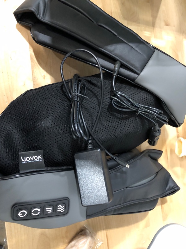 Photo 1 of ***POWERS ON*** VOYOR Neck and Back Massager with Heat, Shiatsu Shoulder Massager with Electric Deep Tissue 4D Kneading Massage for Shoulder, Back, Neck and Full Body Muscle Pain Relief, Home, Car, Office Use PJ100