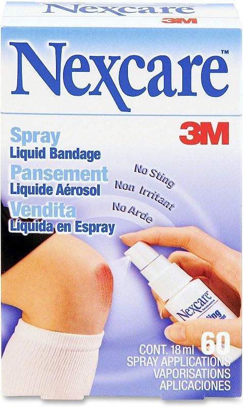 Photo 1 of 2 pk- 3M spray-on liquid bandage - for first aid - 17.3 g - 1/each bb: 09/2025* 
