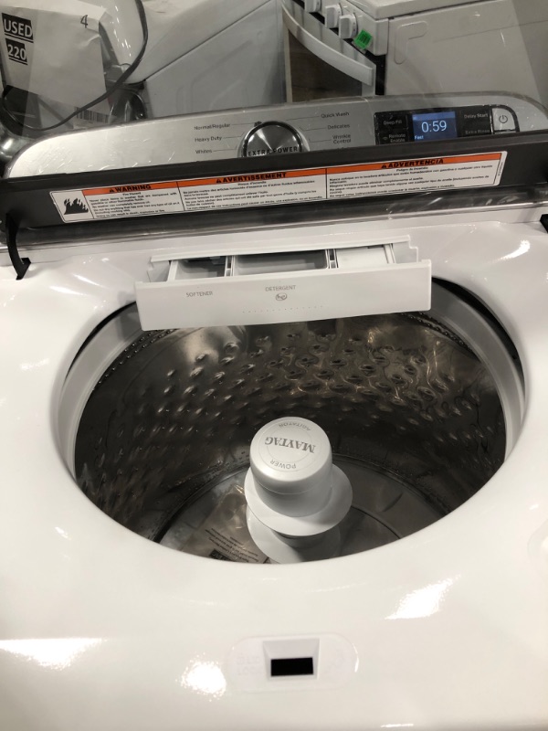 Photo 3 of SMART TOP LOAD WASHER WITH EXTRA POWER BUTTON - 4.7 CU. FT.
