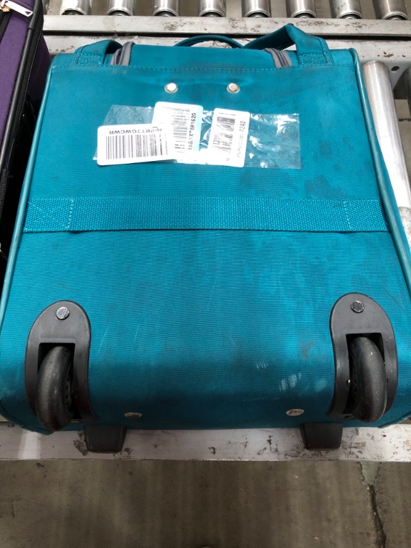 Photo 2 of American Tourister 4 Kix Expandable Softside Luggage, Teal, Underseater Underseater Teal