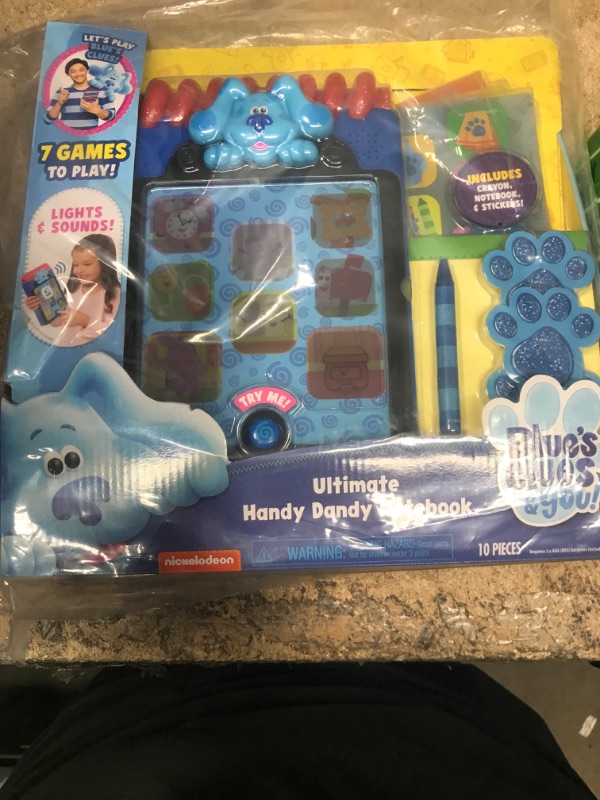 Photo 2 of Blue’s Clues & You! Ultimate Handy Dandy Notebook, Interactive Kids Toy with Lights and Sounds, Blue's Clues Game, by Just Play