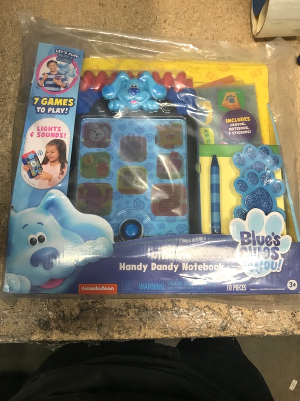 Photo 2 of Blue’s Clues & You! Ultimate Handy Dandy Notebook, Interactive Kids Toy with Lights and Sounds, Blue's Clues Game, by Just Play