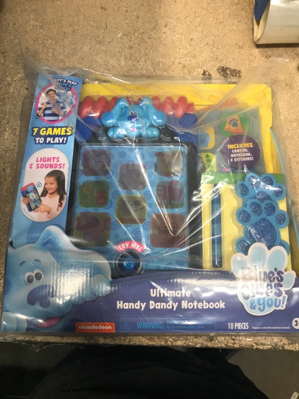 Photo 2 of Blue’s Clues & You! Ultimate Handy Dandy Notebook, Interactive Kids Toy with Lights and Sounds, Blue's Clues Game, by Just Play