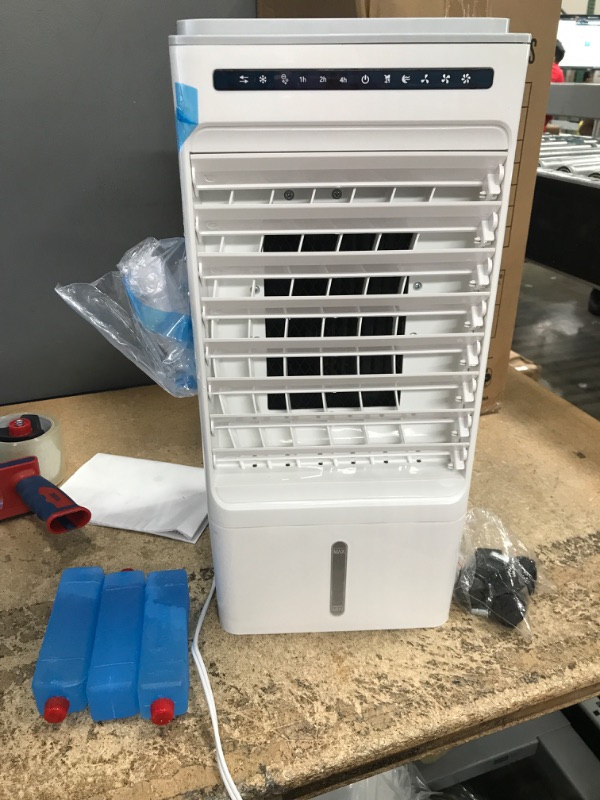 Photo 2 of ***POWERS ON*** Portable Air Conditioners, 4-IN-1 Evaporative Air Cooler with Remote, 3 Speeds & 7H Timer, 90°Oscillation, 1.32 Gallon Water Tank, Portable AC Air Conditioner for Small Room Office Bedroom