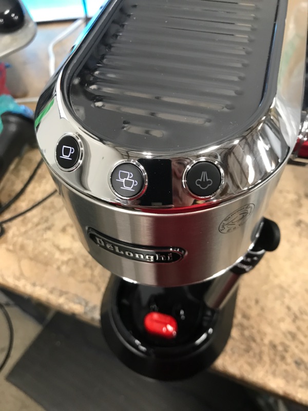 Photo 3 of ***POWERS ON*** De'Longhi EC680M Espresso, Stainless Steel, Metallic