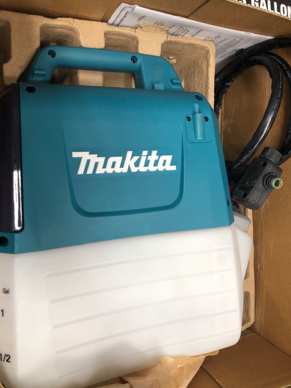 Photo 2 of **PARTS ONLY - NON-FUNCTIONAL** Makita XSU03Z 18V LXT® Lithium-Ion Cordless 1.3 Gallon Sprayer, Tool Only