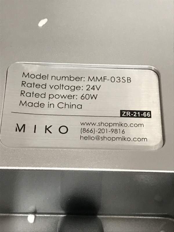 Photo 1 of MIKO Shiatsu Foot Massager Machine Deep Tissue Massage Improves Circulation, Blood Flow with Deep Kneading, Heat Therapy - Plantar Fasciitis, Neuropathy, Diabetics Fits Up to Size15 Silver-blue