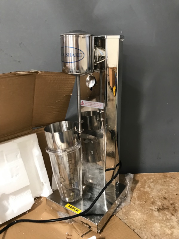 Photo 2 of *UNFUNCTIONAL*- VEVOR Milkshake Maker Kit, Stainless Steel Electric Milkshake Maker, 180W Milk
