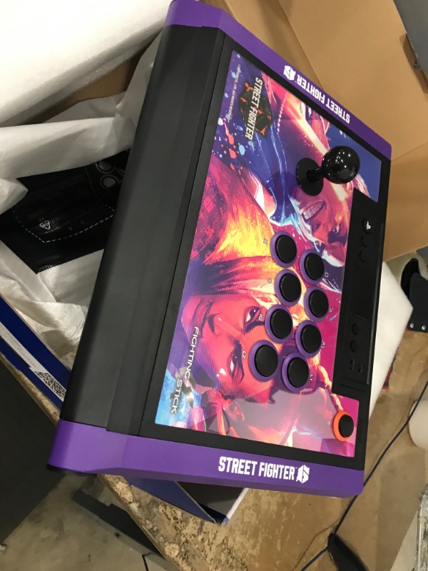 Photo 2 of HORI PlayStation 5 Fighting Stick Alpha (Street Fighter 6 Edition) - Tournament Grade Fightstick for PS5, PS4, PC - Officially Licensed by Sony