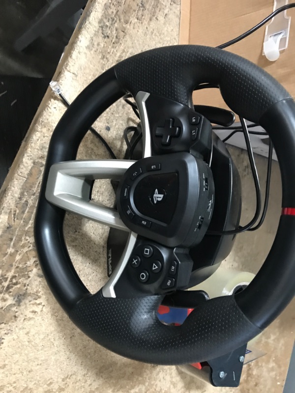 Photo 2 of HORI Racing Wheel Apex for Playstation 5, PlayStation 4 and PC - Officially Licensed by Sony - Compatible with Gran Turismo 7