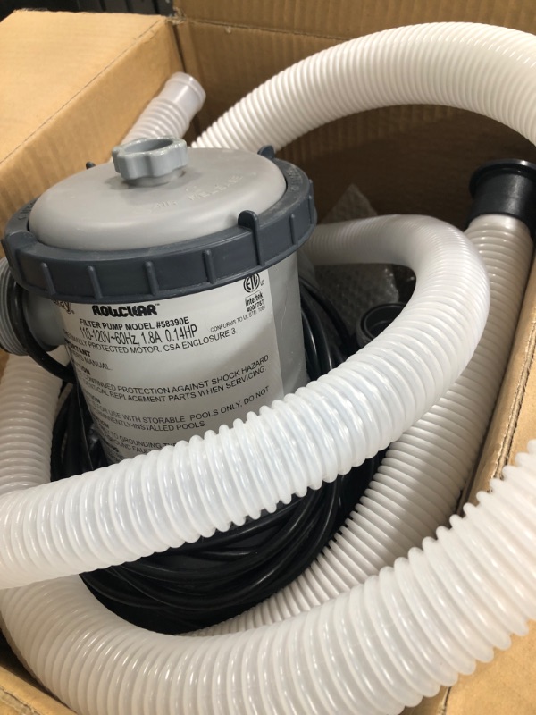 Photo 3 of ***missing filter**
Bestway 58390E Flowclear 1500 GPH Filter Pump for 300 to 8,400 Gallon Above Ground Swimming Pool