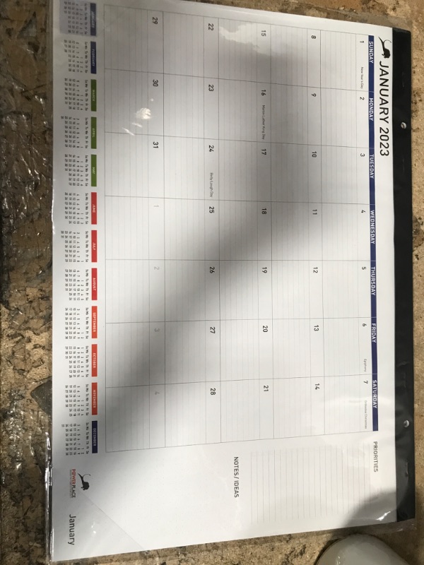 Photo 1 of Desk Calendar 2023-2024 – Large Desktop Calendar Pad for Office or Home – Big Monthly Calendar 17" x 12" for Work with To-Do List & Notes | Calendar for Teachers, Student, Classroom (Runs 18 Months August 2023 - December 2024)

