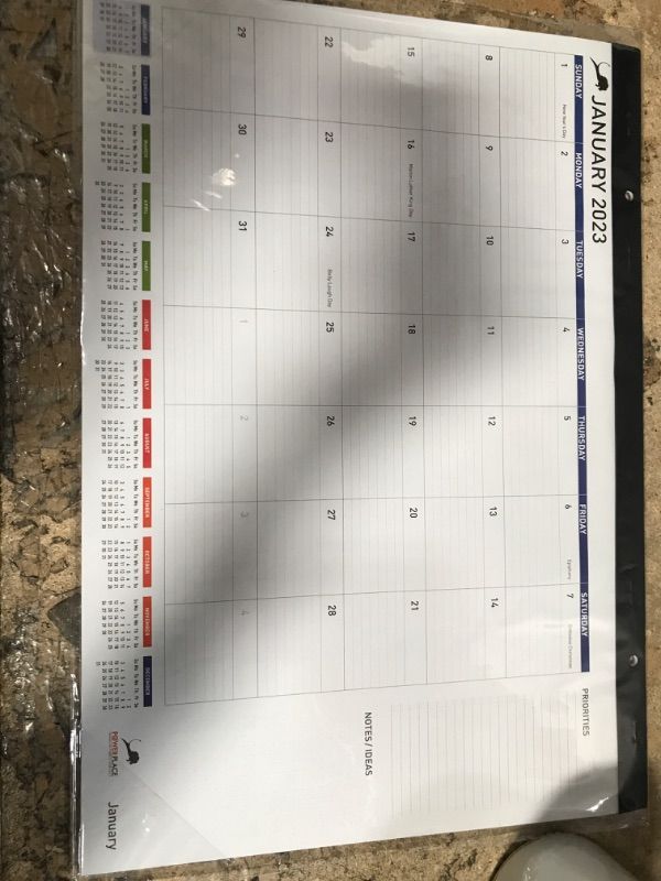 Photo 2 of Desk Calendar 2023-2024 – Large Desktop Calendar Pad for Office or Home – Big Monthly Calendar 17" x 12" for Work with To-Do List & Notes | Calendar for Teachers, Student, Classroom (Runs 18 Months August 2023 - December 2024)
